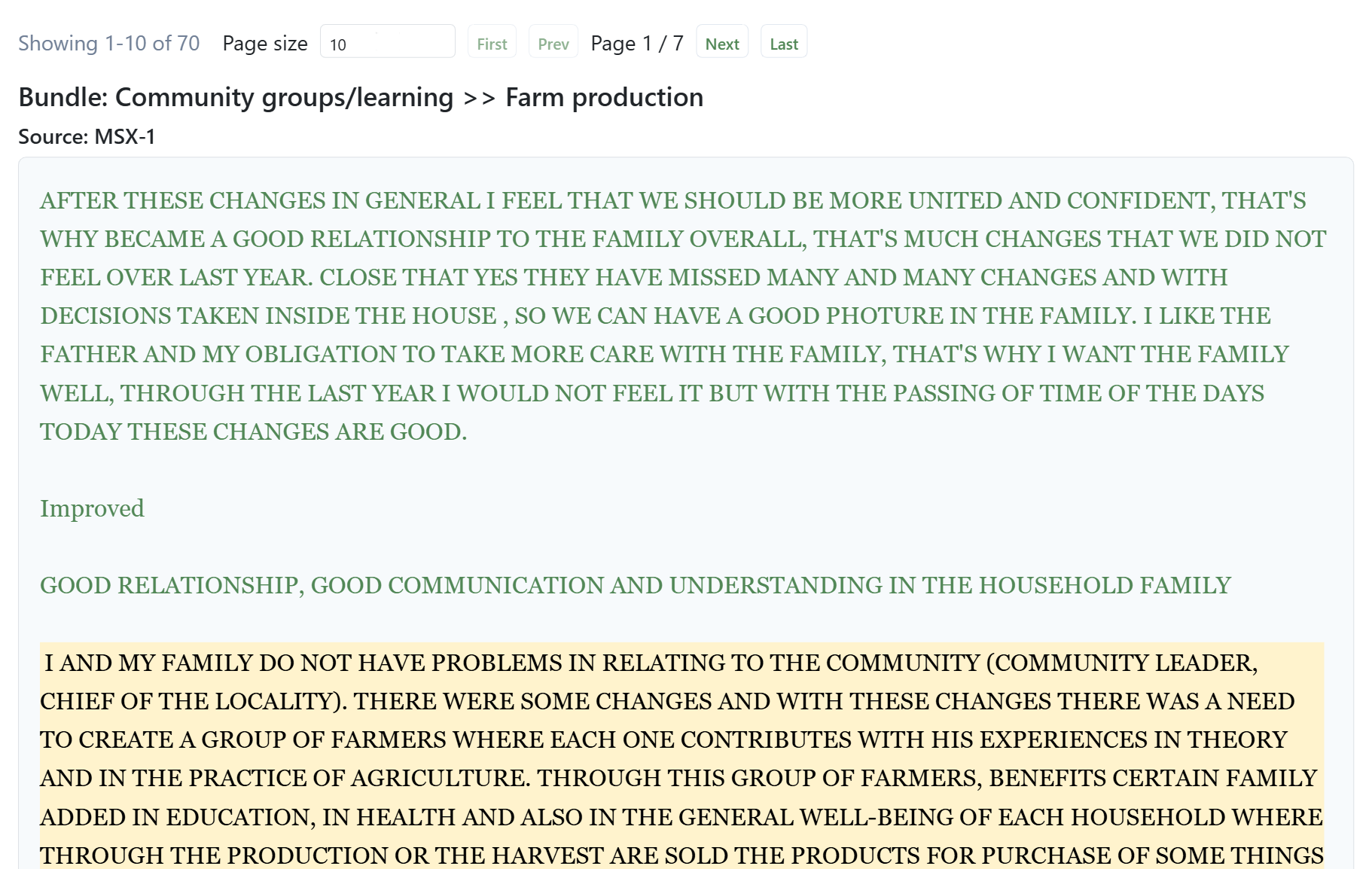 Narrative evidence: print view of links with context (bookmark #1185)